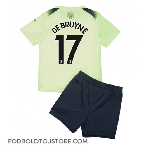 Manchester City Kevin De Bruyne #17 Tredje sæt Børn 2022-23 Kortærmet (+ Korte bukser)